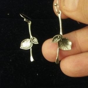 silver earrings